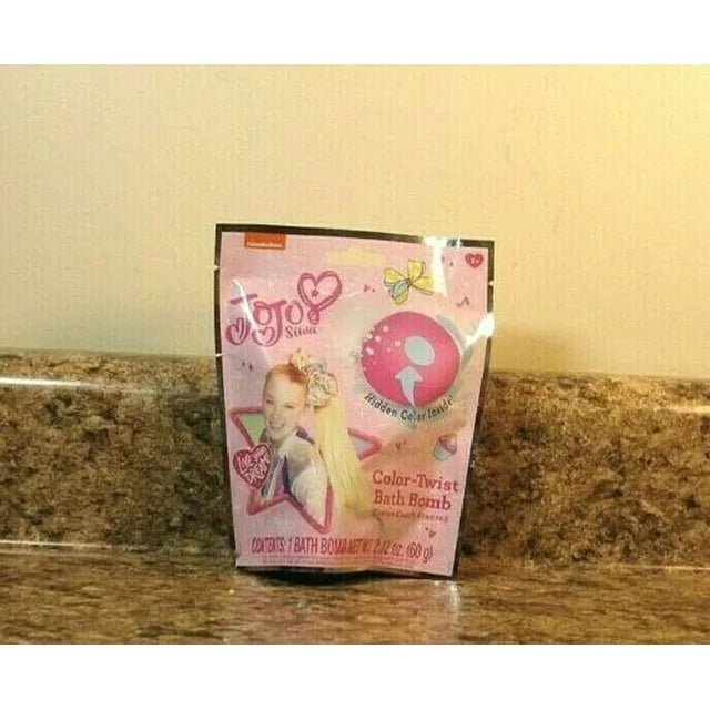 JoJo Siwa Color-Twist Bath Bomb Cotton Candy Scented 2pk