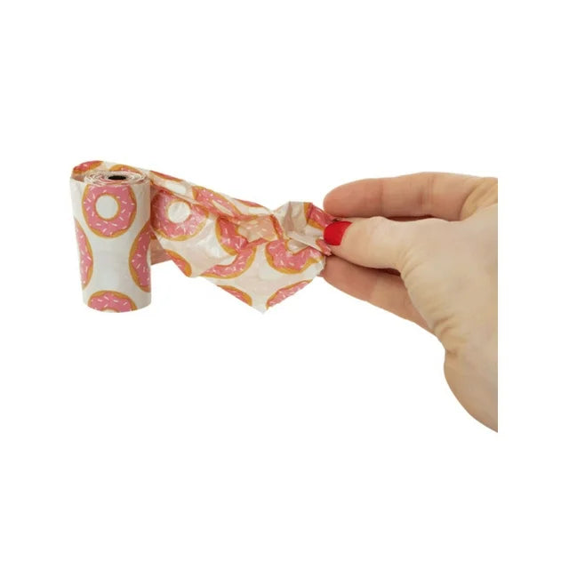Pawsitively Fun Waste Bags 240 count (12 Rolls, 20 Bags per Roll) pink
