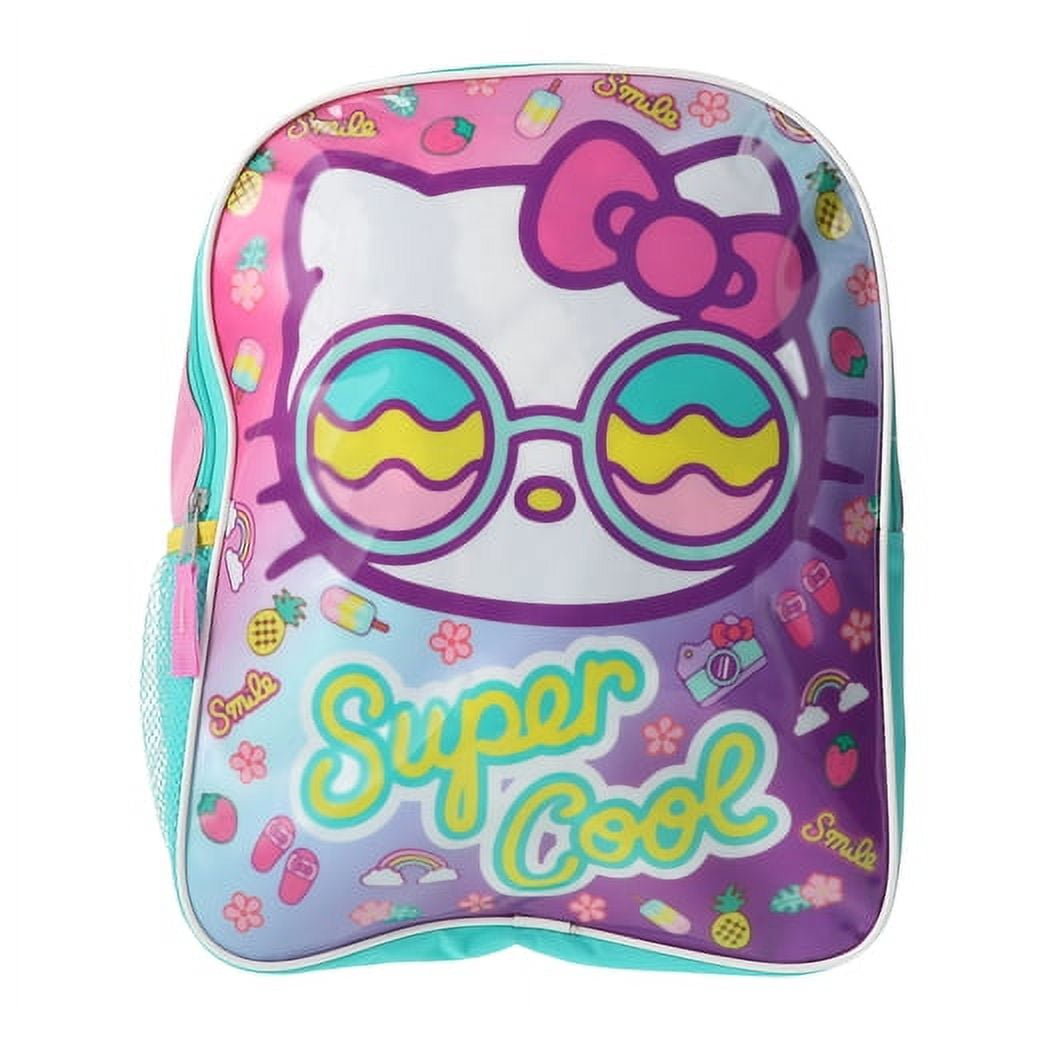 Hello Kitty "Super Cool" Cool Shades Sunglasses Themed Backpack - Featuring Hello Kitty