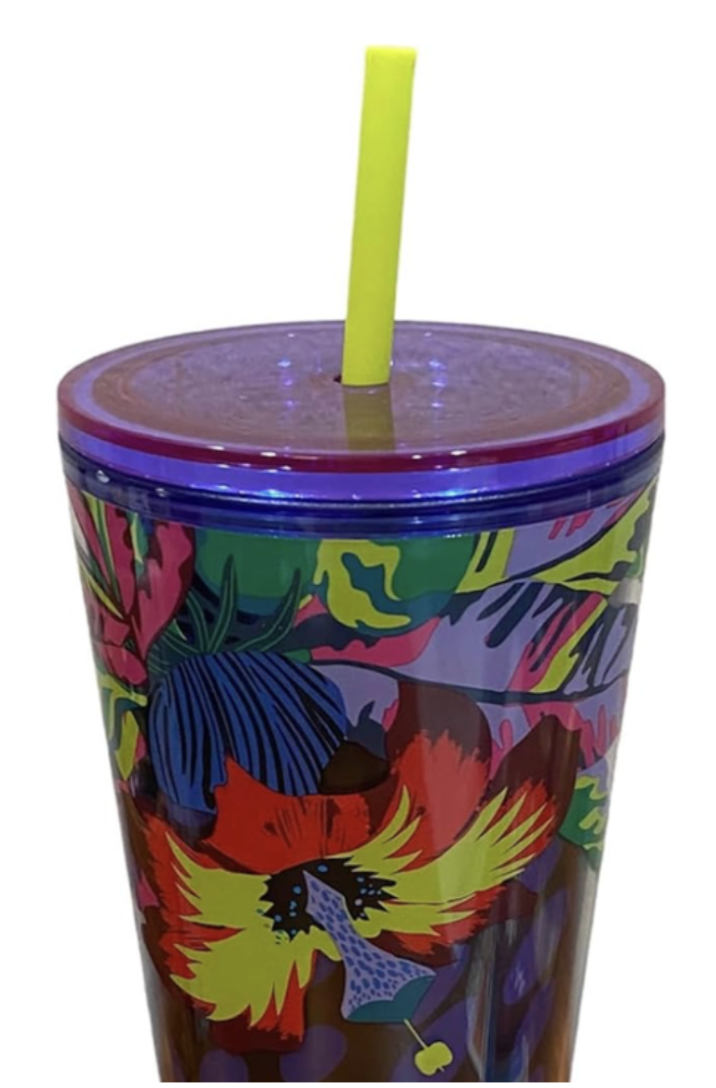Starbucks Floral and Leaves Cold Cup (24 oz)