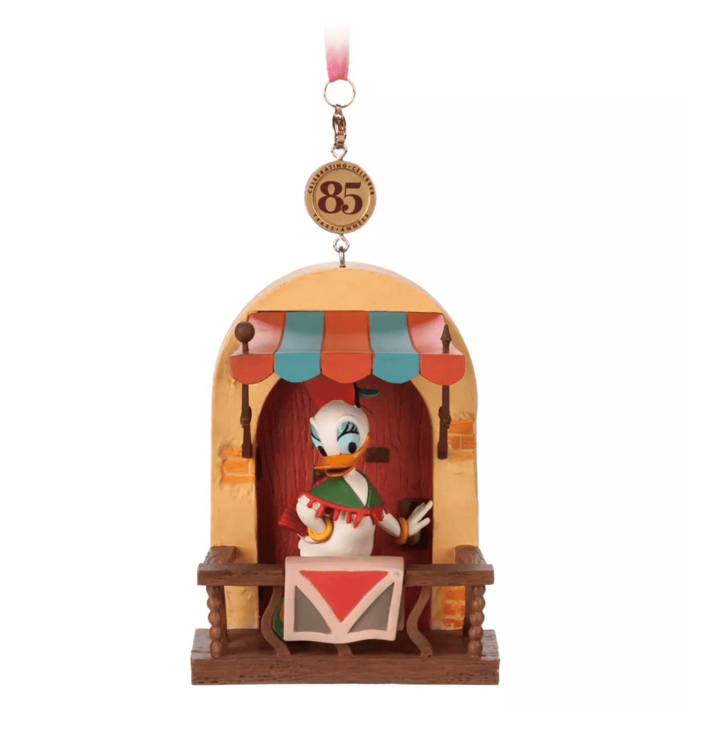 Disney Sketchbook 85th Daisy Duck Legacy Limited Christmas Ornament New with Tag (2pk)