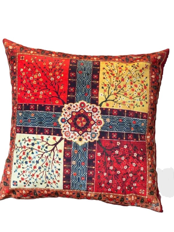 Persian Vintage Handmade Velvet Cushion Cover - Chaharfasl Design