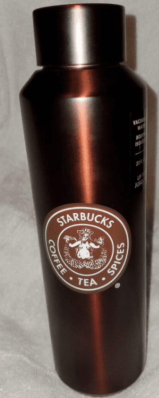 Starbucks Brown Original Logo Pike Place Stainless Steel Water Bottle 20 oz