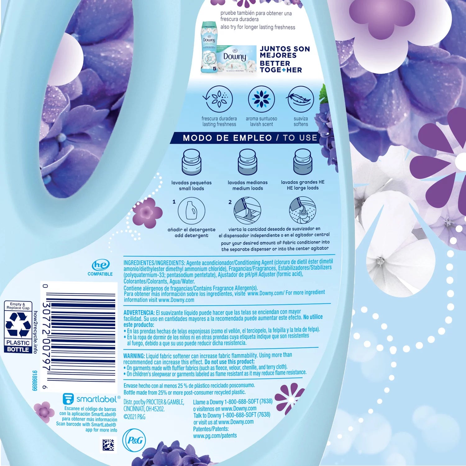 Downy Fresh Liquid Fabric Softener, Lavender Dream, 58 Loads, 50 fl oz