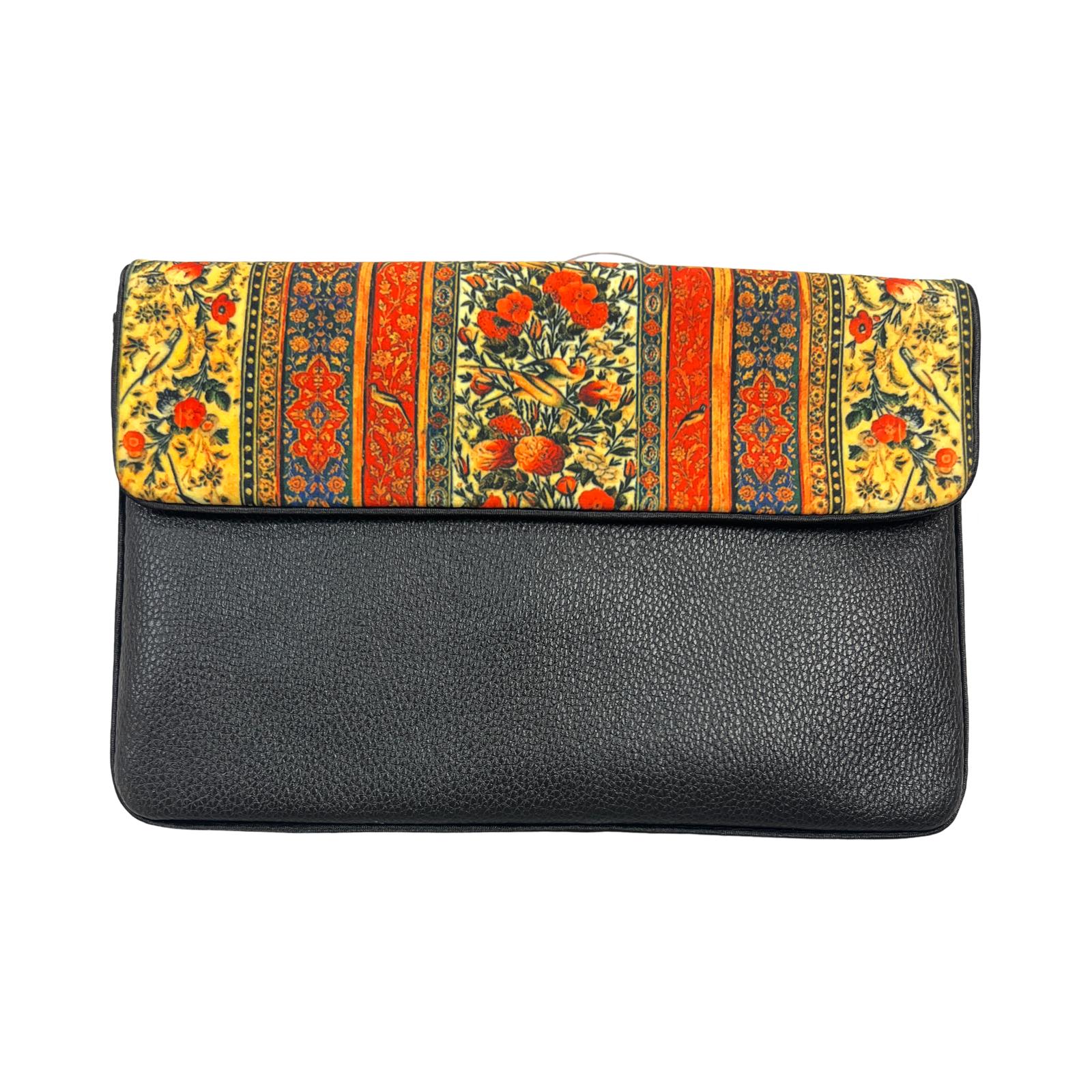 Persian Vintage Handmade Velvet & Leather Purse - Aseel Design