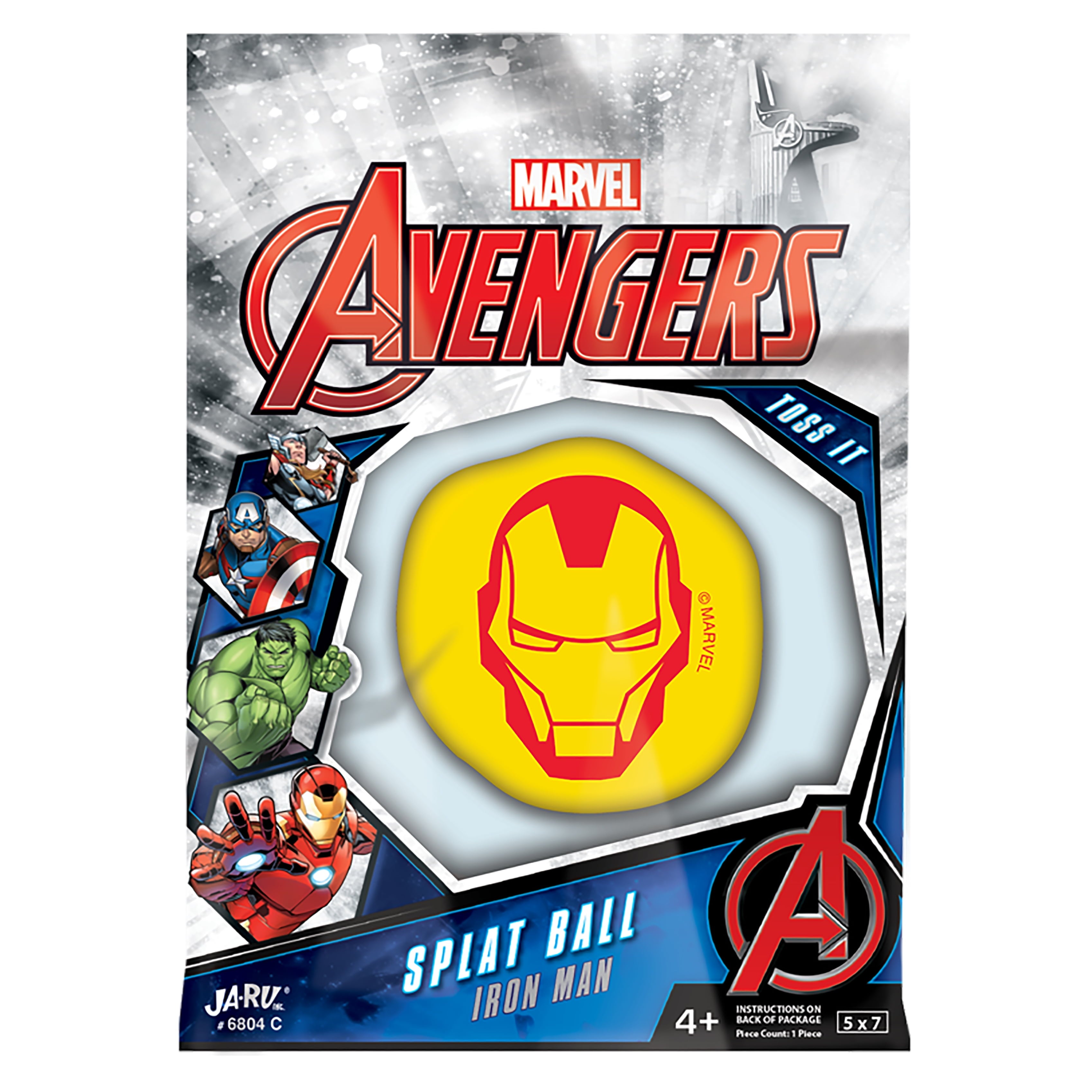 JA-RU Marvel Iron Man Splat Ball - 1 Count