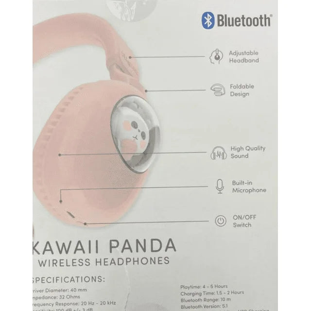 bass Jaxx Bluetooth Kawaii Panda Wireless Headphones