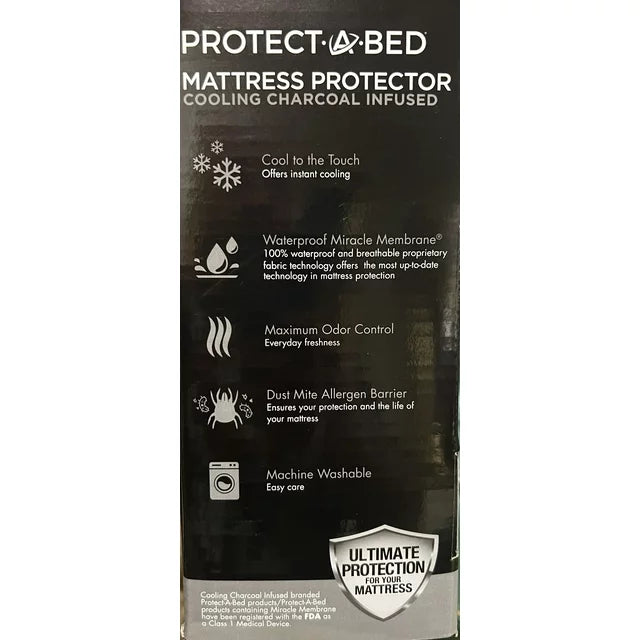 Protect.A.Bed Matress Protector Cooling Charcoal Infused King