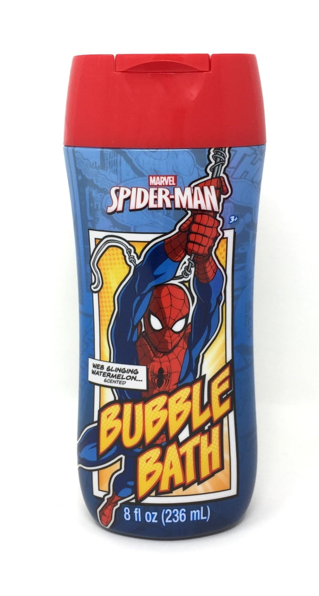 Spiderman Web Slinging Watermelon Scented Bubble Bath