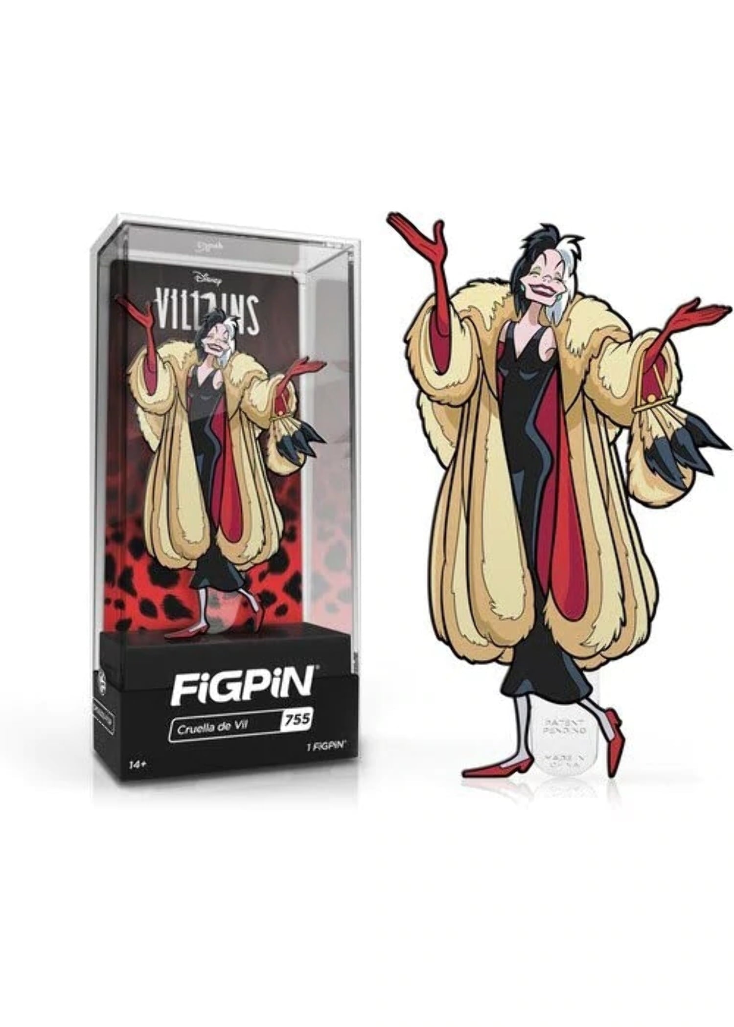 Figpin Disney Villains Cruella De Vil Classic Enamel Pin