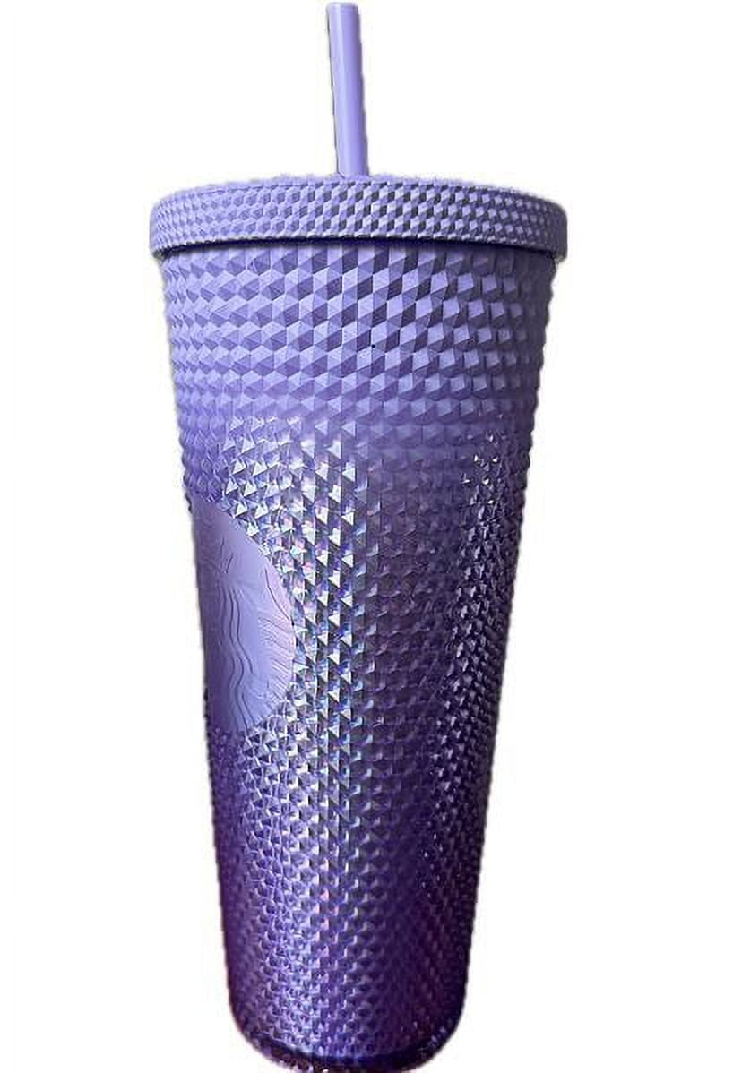 2023 Starbucks Gradient Purple 24oz Cold Drink Cup Diamond Studded Tumbler