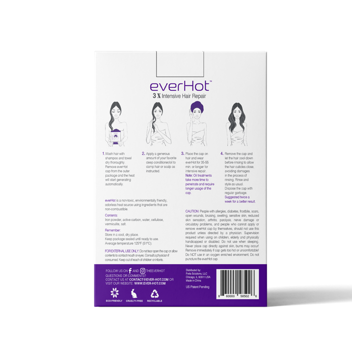 everHot Instant Heat Thermal Cap (3 Pack) - Sweet Trio