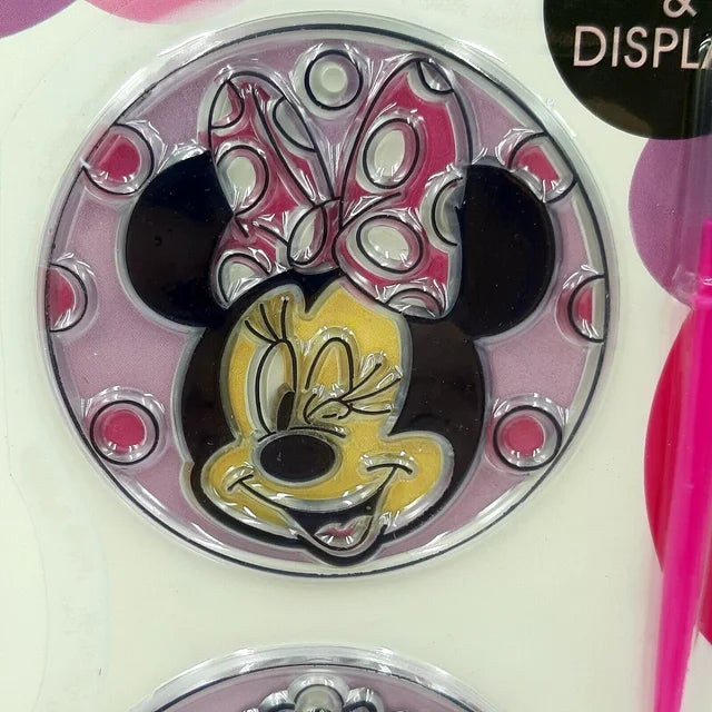 Disney Junior Minnie Mouse Suncatchers 1 Set Paint And Display Gold String 3