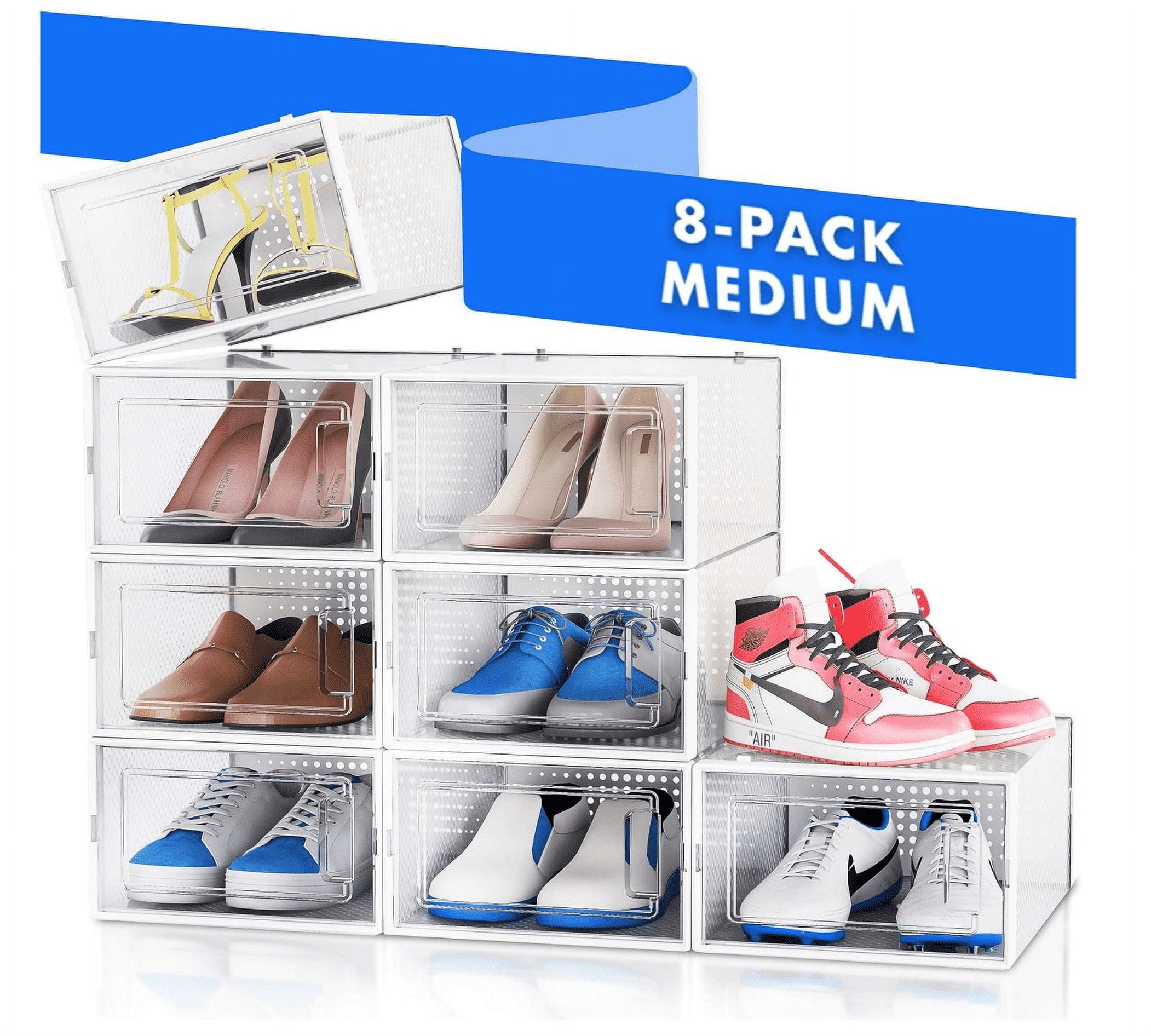 ELEVER NEATLY Shoe Organizer 8Pk Shoe Storage