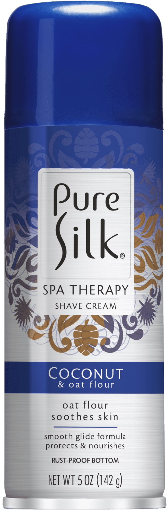 Pure Silk Coconut & Oat Flour Spa Therapy Shave Cream for Women, 5 ounces