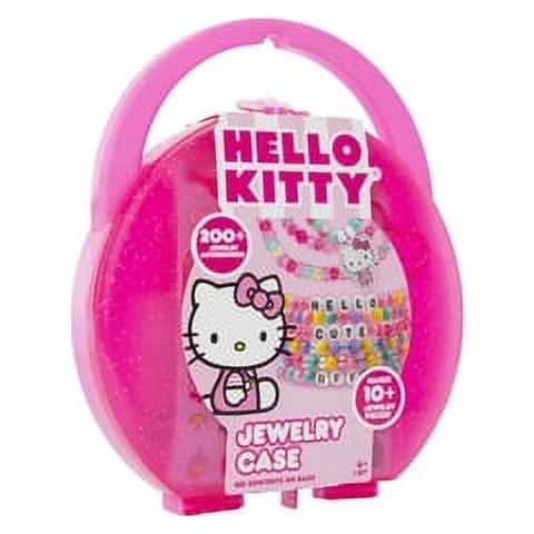 Hello Kitty Jewelry Making Kit & Case Pink for girls Ages 6 and up