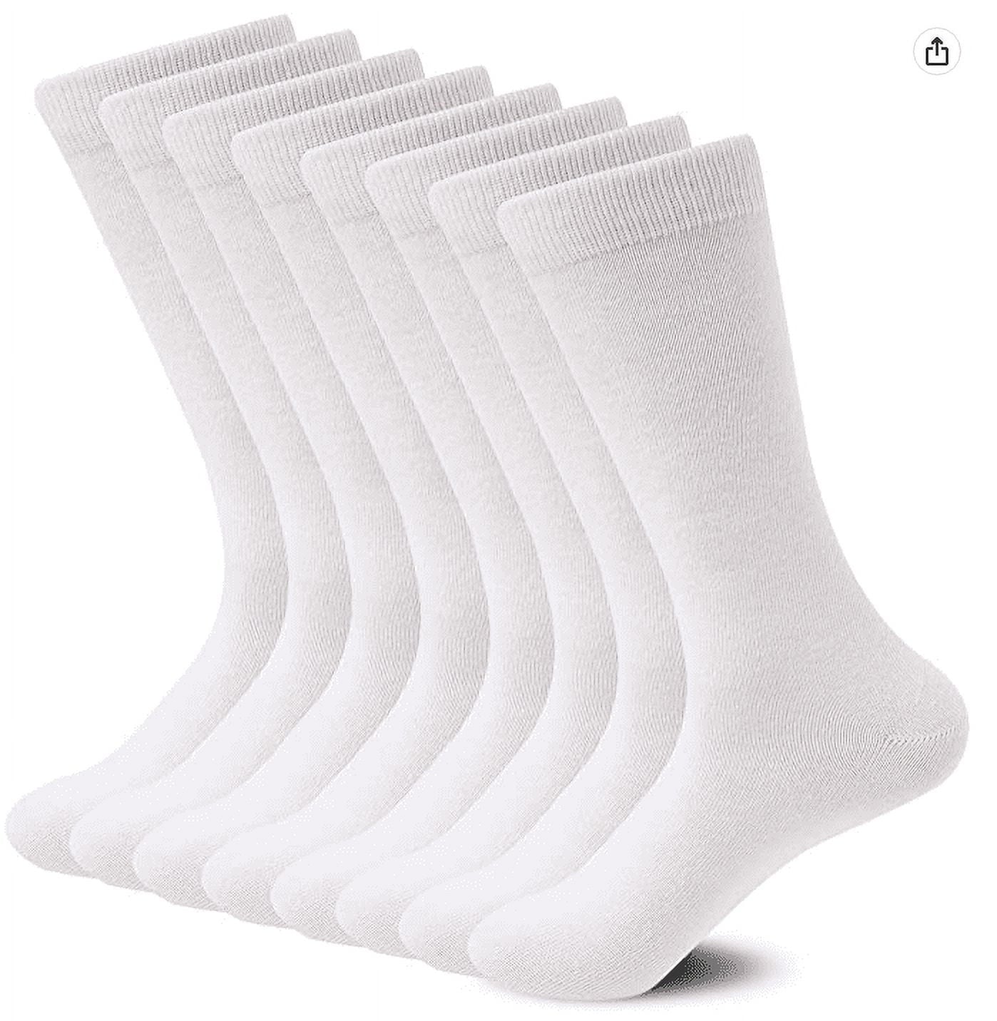 Wings White Crew Socks 10-13 (4 Pk)