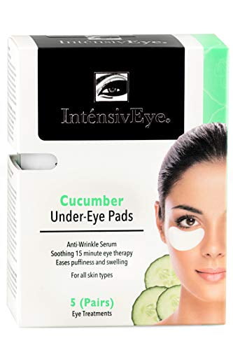 IntensivEye Puffy Eyes Treatment Cooling Cucumber Under Eye pads - 5 Count