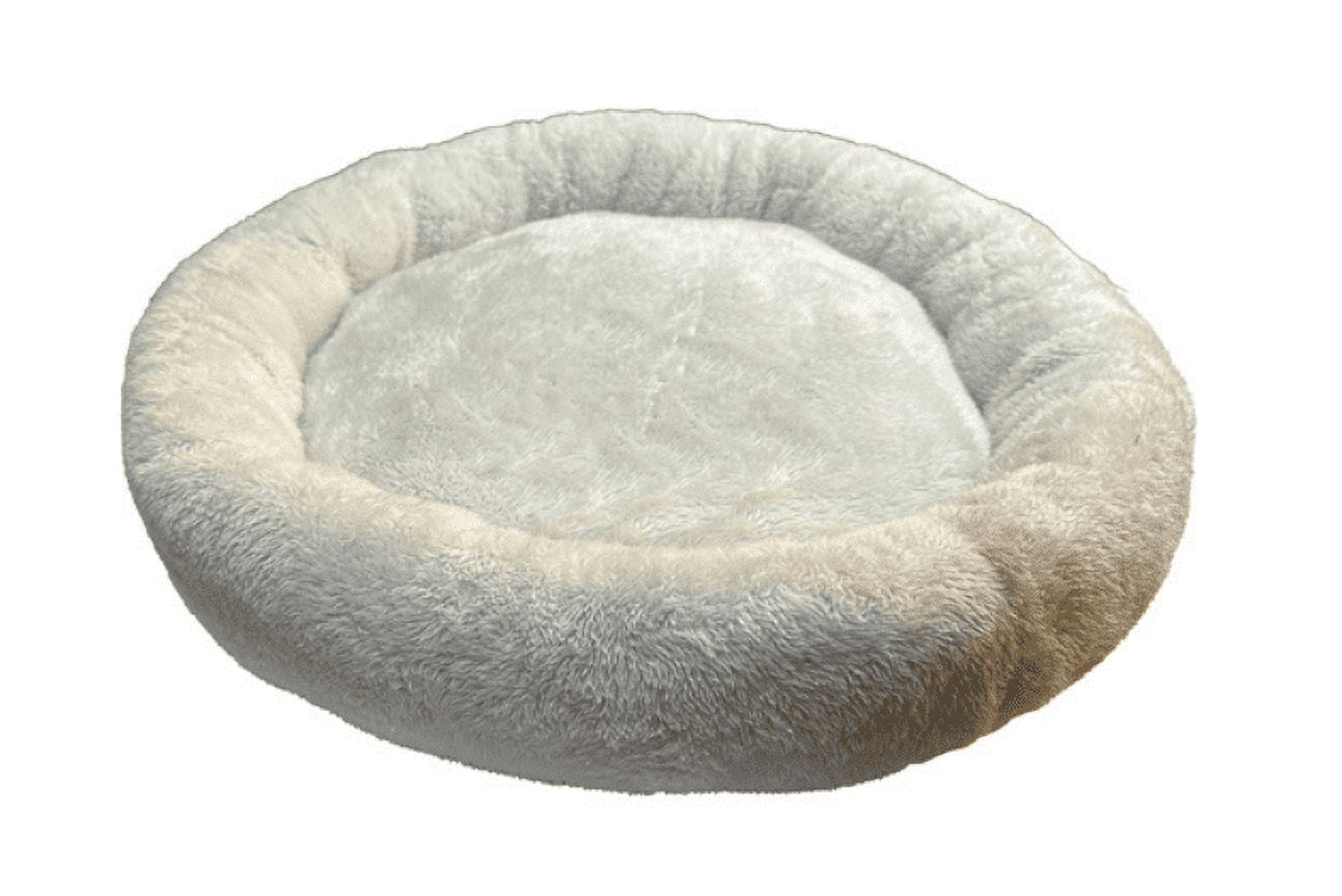 Pawsitively Fun Plush Round Pet Bed 20in