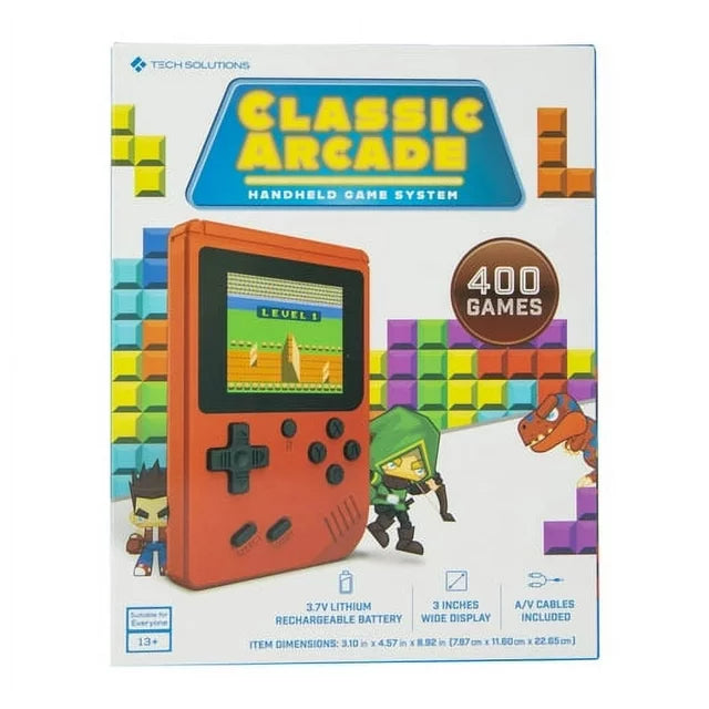 Tech Solutions Classic Arcade Handheld Game System