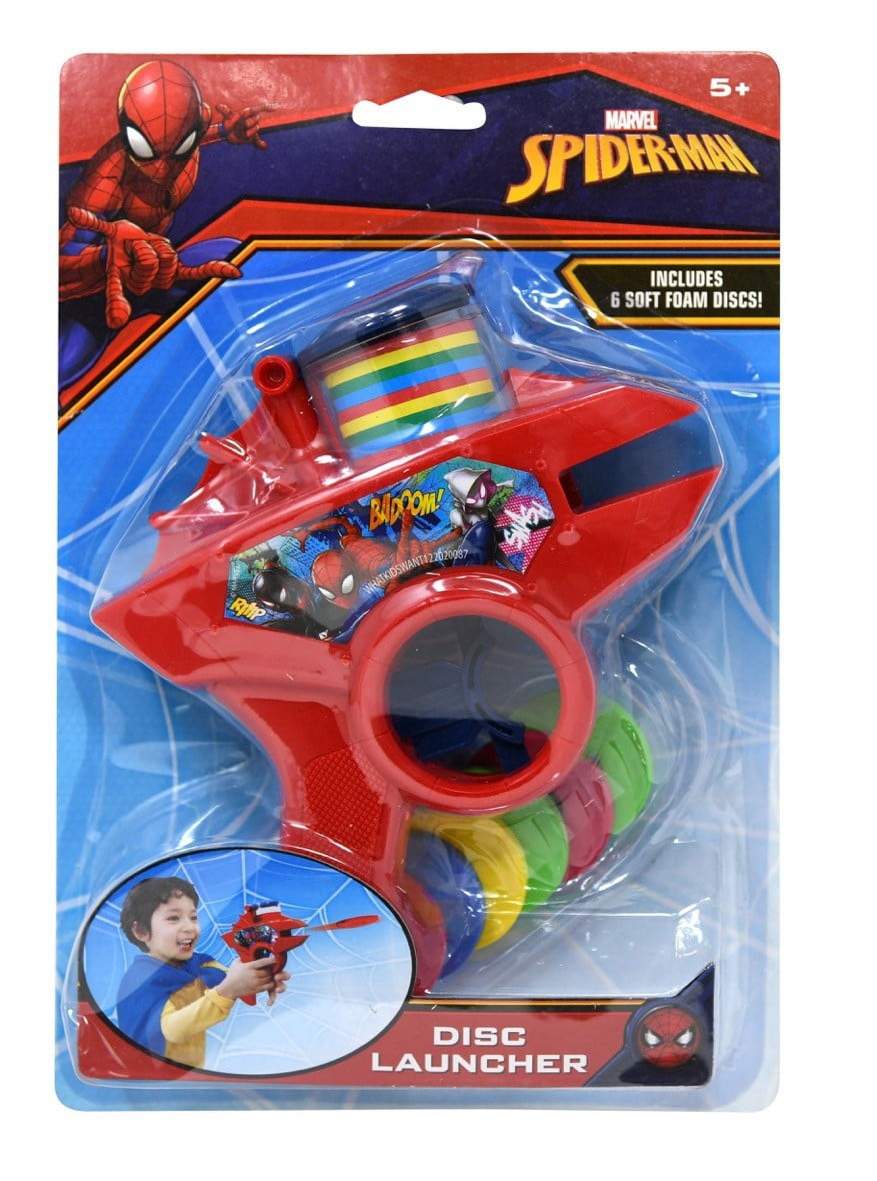 Spiderman Soft Foam Disc Gun Shooter Bluster