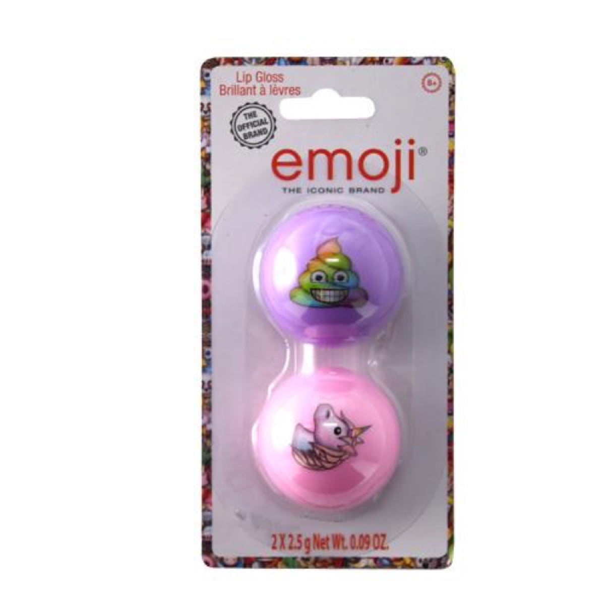 Emoji 2pk Round Lip Gloss