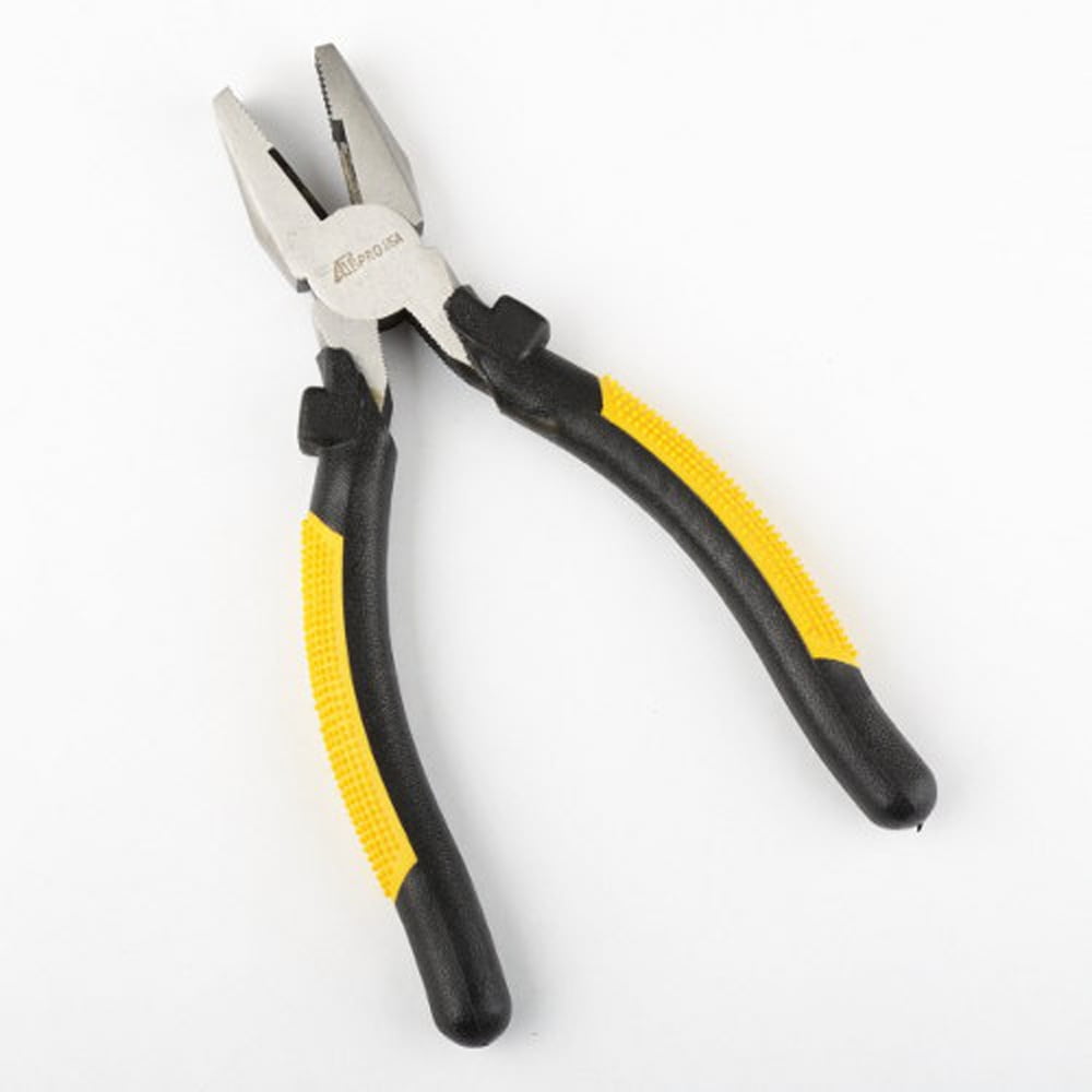 American Tool Exchange 8" Linesman Pliers Easy Grip Yellow/Black Handle Bulk Lot Auto