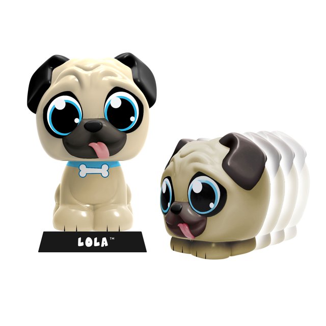 Jam'n Products - Lock N' Roll Pal, Pug Action Figure (4.5")