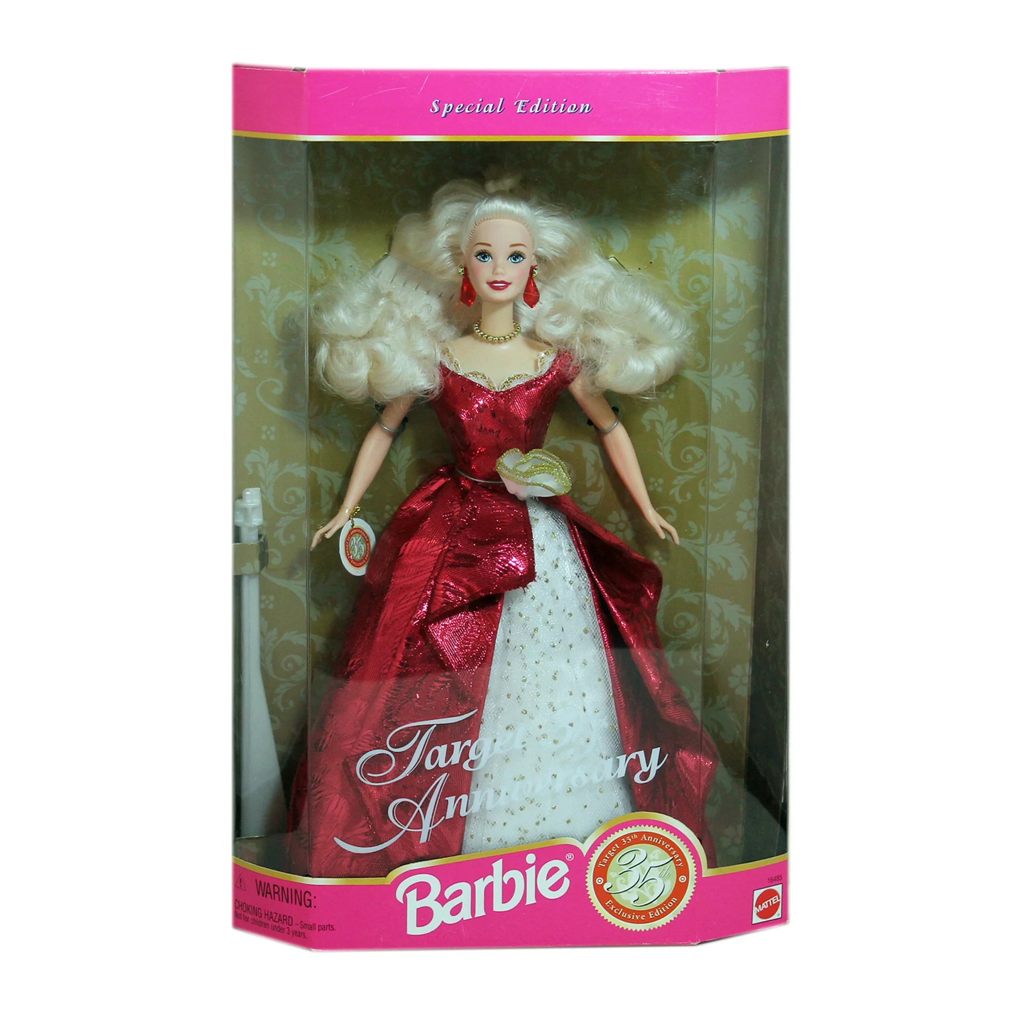 1997 Target 35th Anniversary Barbie, NRFB, (16485) Non-Mint Box - Blonde