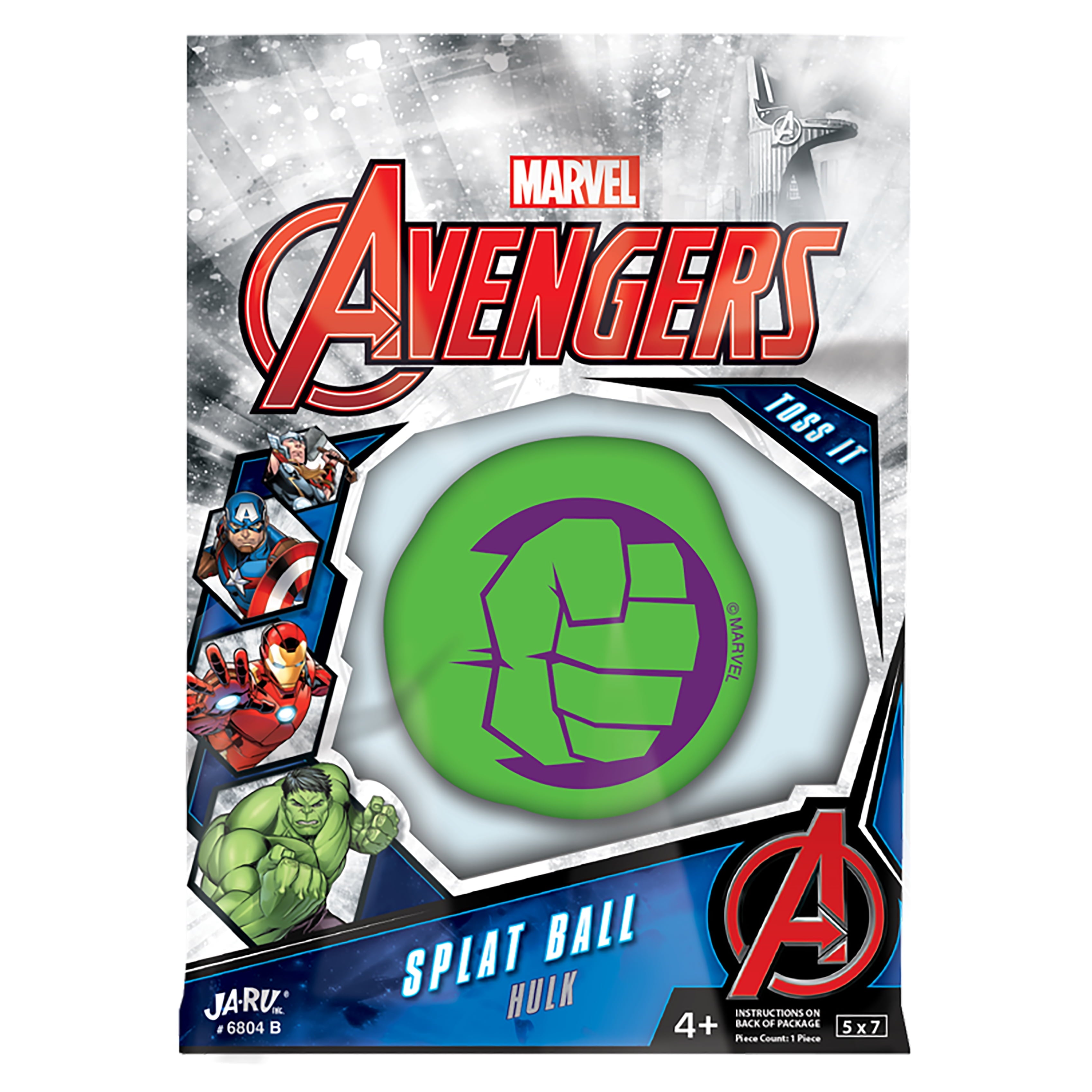 JA-RU Marvel Hulk Splat Ball - 1 Count