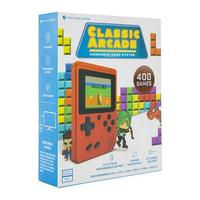 Tech Solutions Classic Arcade Handheld Game System