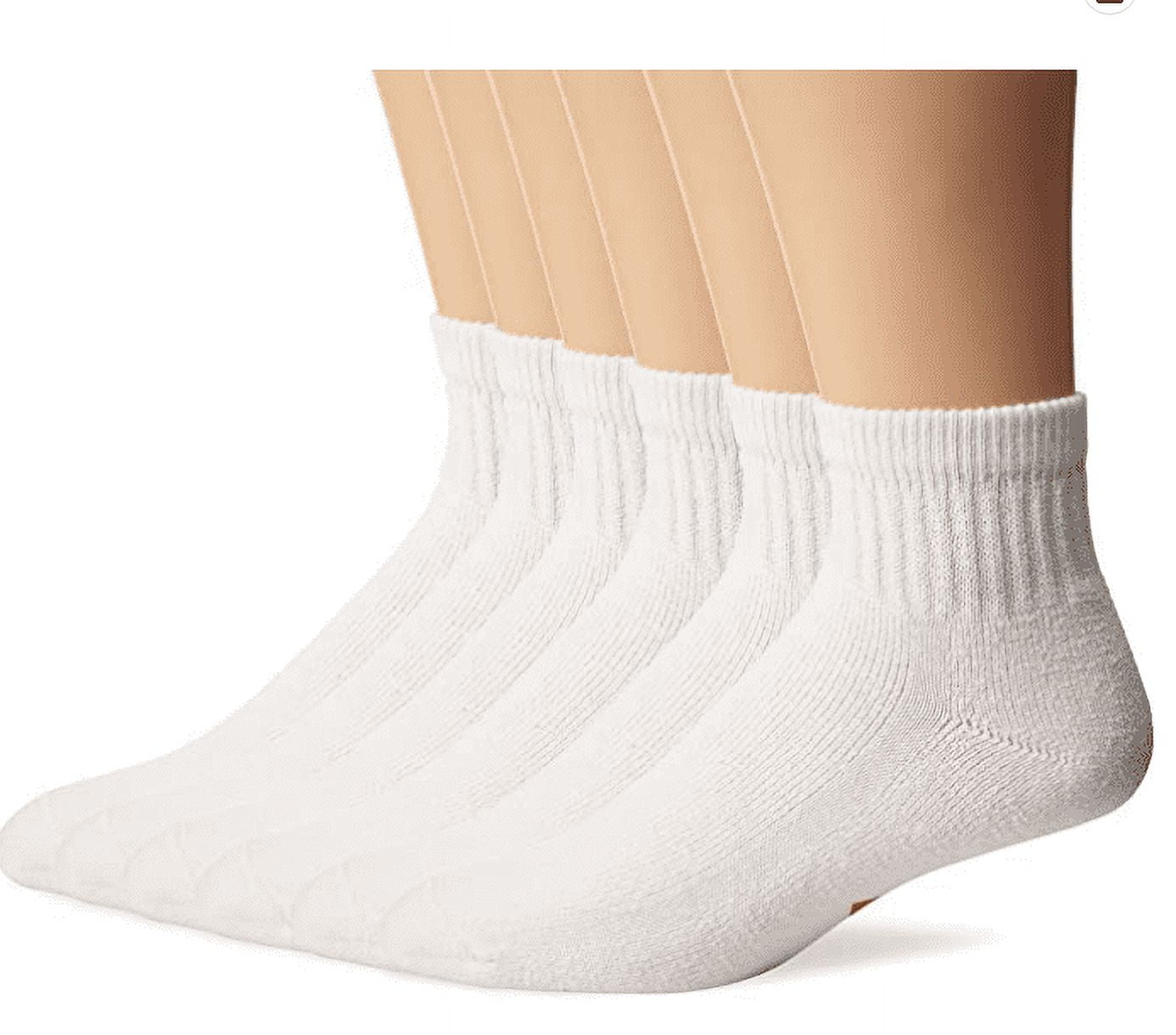 Wing White Quarter Socks 10-13 (4Pk)