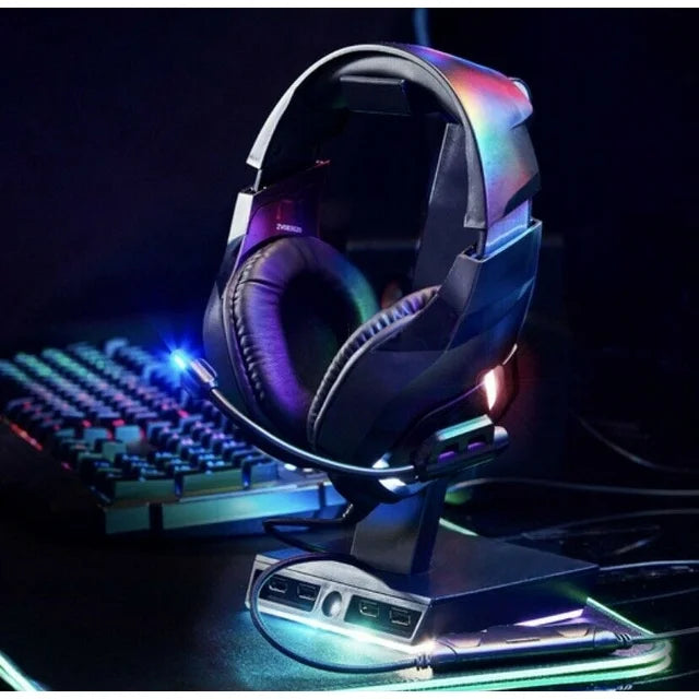 LED Pro Gaming Headset BUGHA Pro Gamer Player Of The Year With Boom Mic