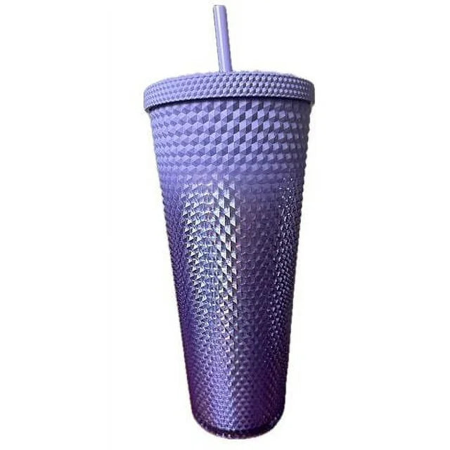 2023 Starbucks Gradient Purple 24oz Cold Drink Cup Diamond Studded Tumbler