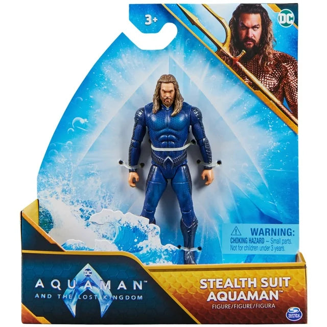 Aquaman 4" Action Figure - Articulated, 2 Accessories & Movie-Inspired