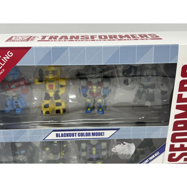 Transformers Squeezlings Figurines Blackout Color Mode Set 8 Pack Collectibles