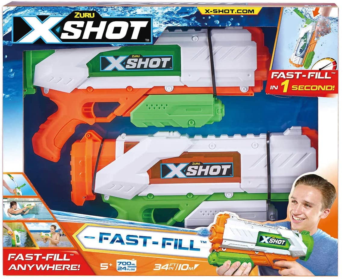 Zuru X Shot Water Warfare Fast-Fill Water Blasters 2 Pack