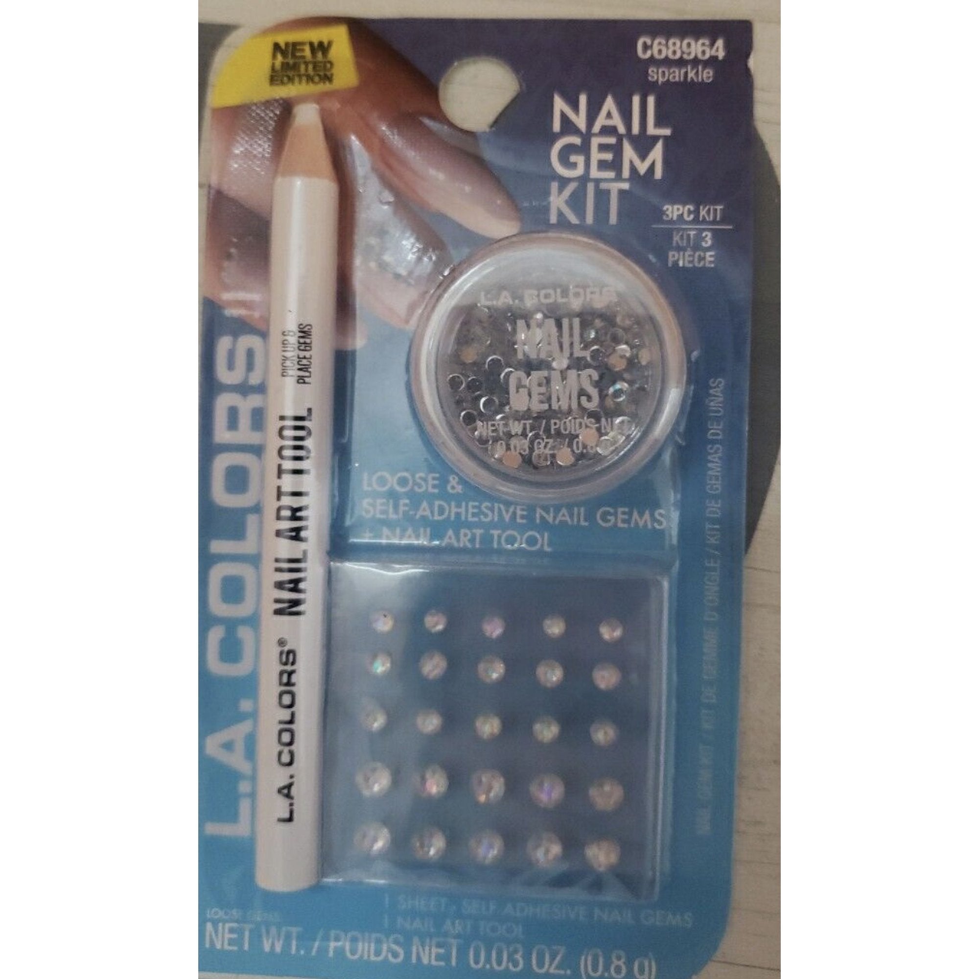 LA.Color C68964 Nail Gem 3 pc KitÂ Flare