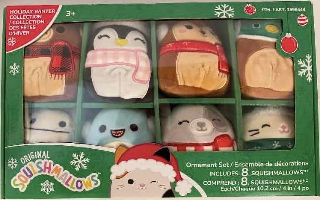 Squishmallows Ornaments WINTER Collection Plush 8-Pack Set (Holiday WINTER Collection)