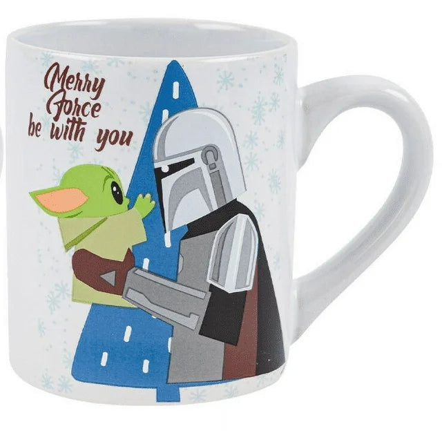 Star Wars the Mandalorian Ceramic Snowy Day 2pc Mug- 14oz