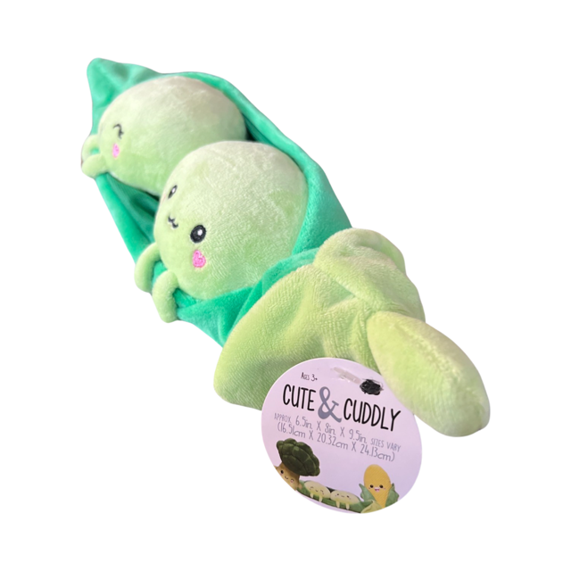 Cute & Cuddly Two Peas In A Pod Happy Faces Plush