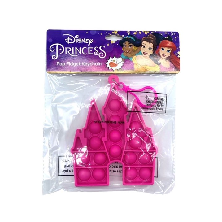 Disney Princess Castle Fidget Toy Keychain, 2-Pack