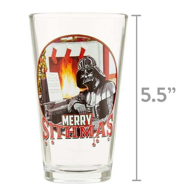 Star Wars Holiday Logos 4pc 16oz Pint Glass Set