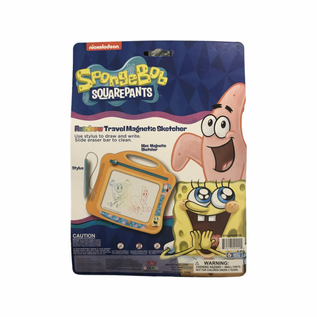 Nickelodeon Spongebob Squarepants Rainbow Travel Magnetic Sketcher