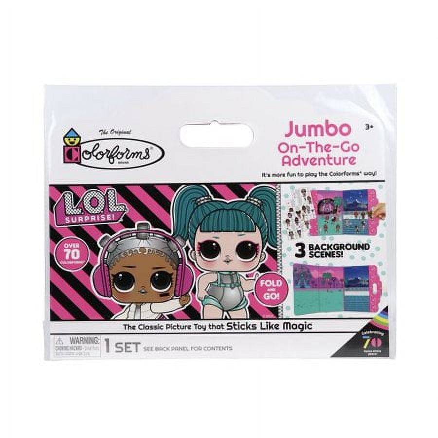 Licensed Character Colorforms Jumbo On-the-Go Adventure Sets, 10x12 in (LOL Surprise1)