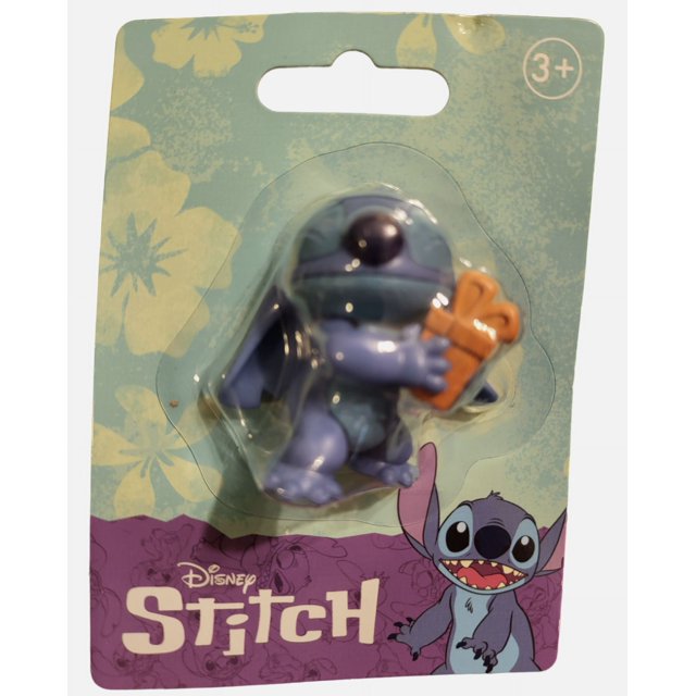 Disney Stitch Micro Collection Figure - Stitch Holding Gift