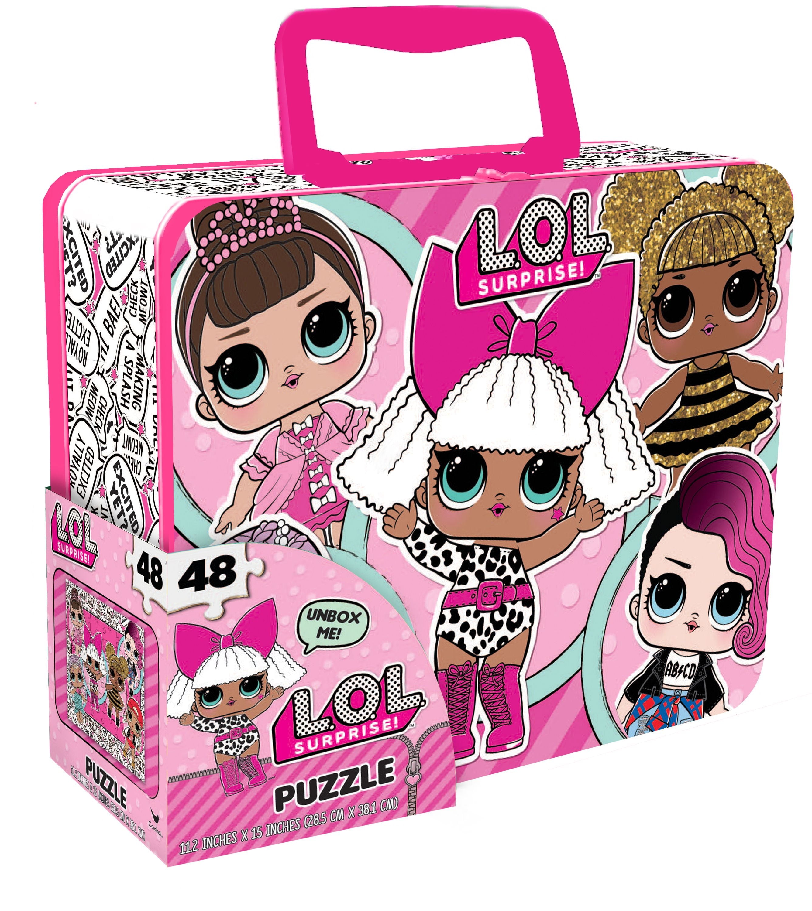 L.O.L. Surprise! 48-Piece Puzzle in Tin with Handle