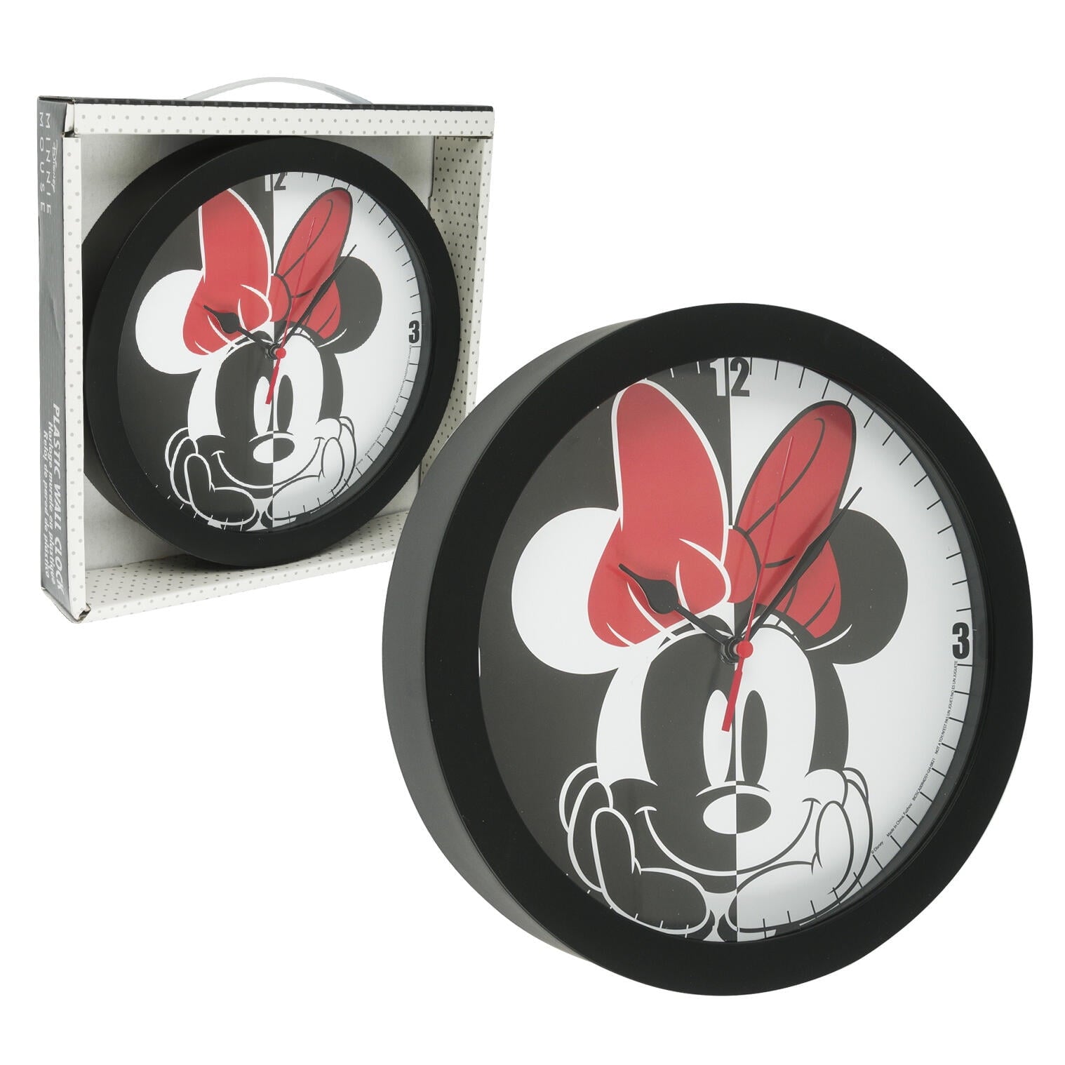 Mickey and Minnie Wall Clock- 9.5""