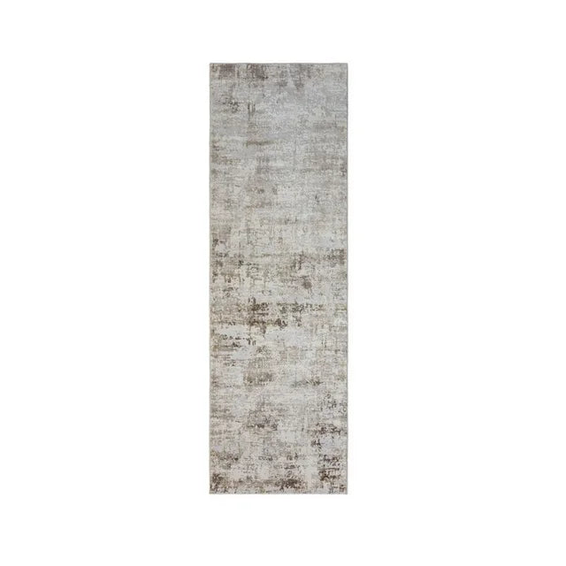 Gertmenian Quattro Alder Beige Polypropylene Modern Abstract Area Rug Runner - 2'2" x 6''