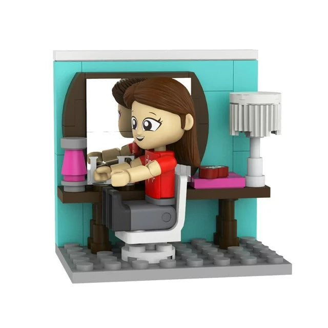 FGTeeV - Lexi's Room Single Figure Buildable Set (One 2.25" Buildable Figure, 60 Pieces, Series 1)